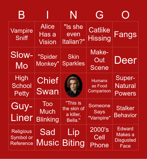 Twilight Bingo Card