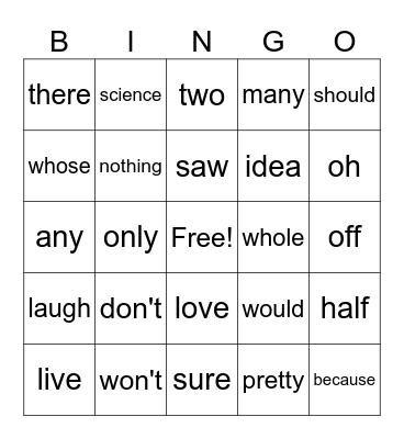 69 Bingo Card