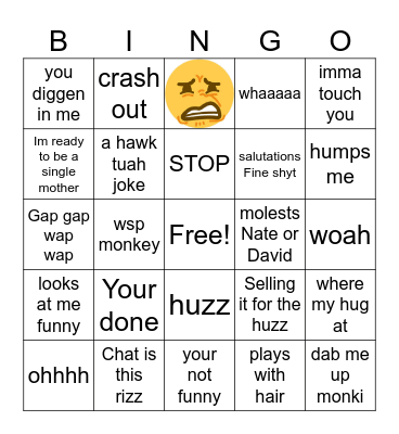 Reya Bingo Card