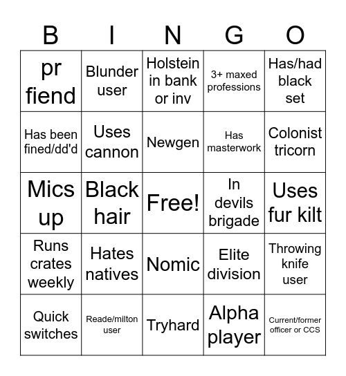 Bingo Card