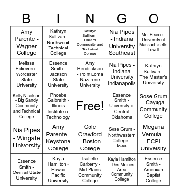 EDU Support School + RM Bingo (Red and Yellow) Bingo Card