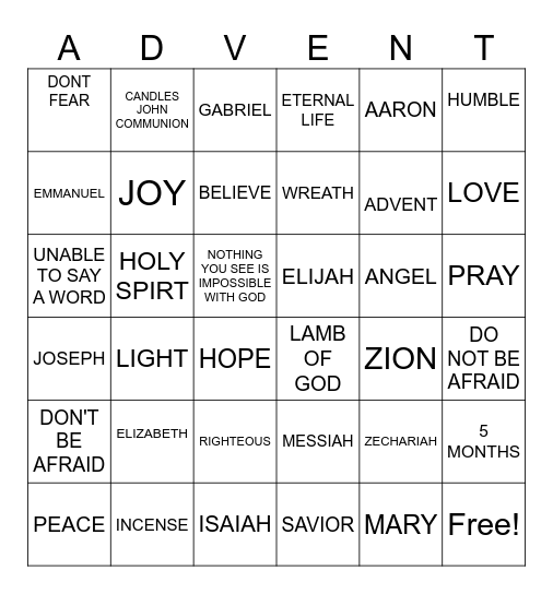 2024 HAPPY NEW CHRISTIAN YEAR Bingo Card