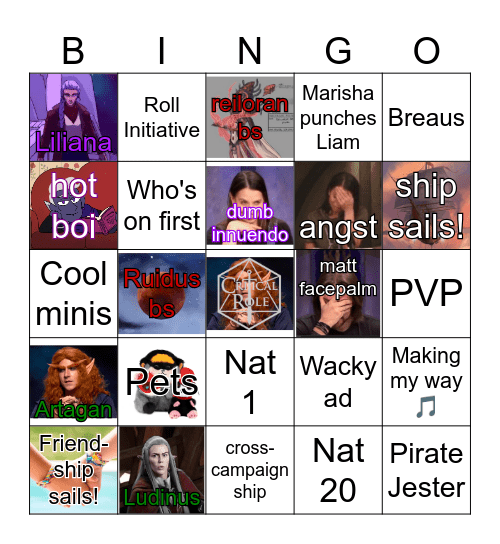 Wouldn't it be funny if I made this card 9x9 Bingo Card