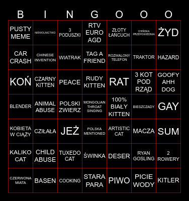 Urodzinowe bingoo 18.11.2024 Bingo Card