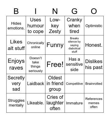 Maverick Bingo Card