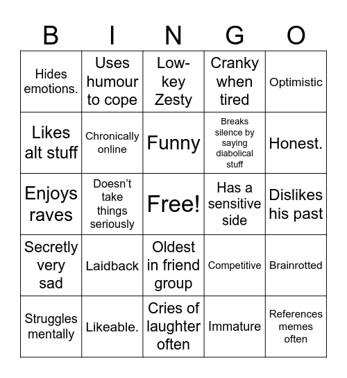 Maverick Bingo Card
