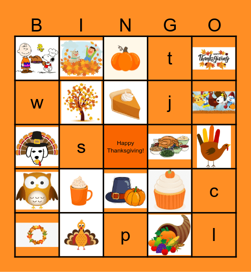 Ingram Micro Thanksgiving Bingo Card