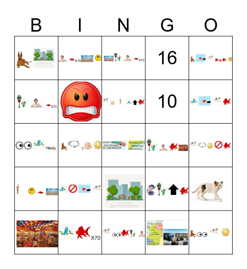 The Story of Simon Bingo Card