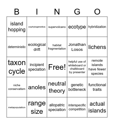 Bingo 580 Bingo Card