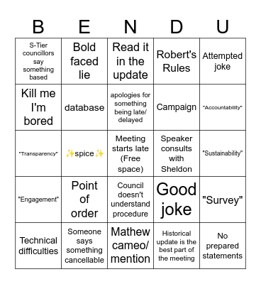 AMS Bingo 2024/2025 Bingo Card