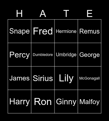 lovers duo bingo Card