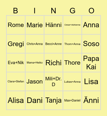 Besuch in Surry Hills Bingo Card