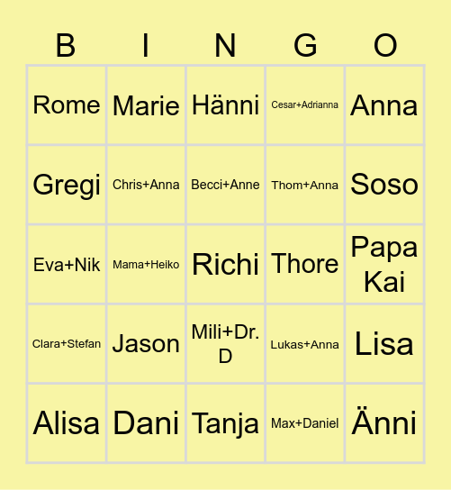 Besuch in Surry Hills Bingo Card