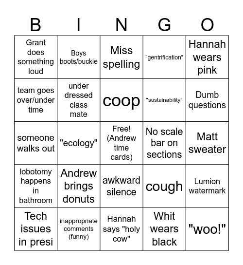 Bingo Card