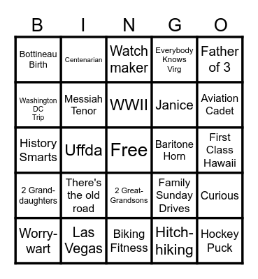 Bingo Card