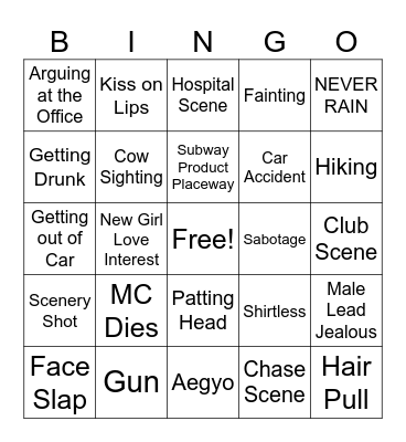 Queen of Tears Ep. 3 Bingo Card