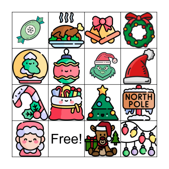 Christmas Party 2024 Bingo Card