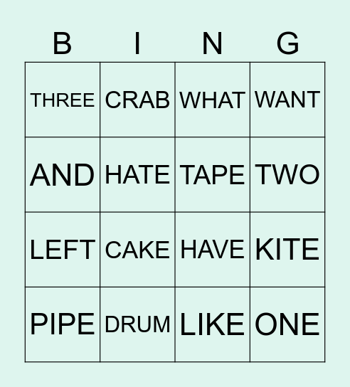 BINGO!! Bingo Card
