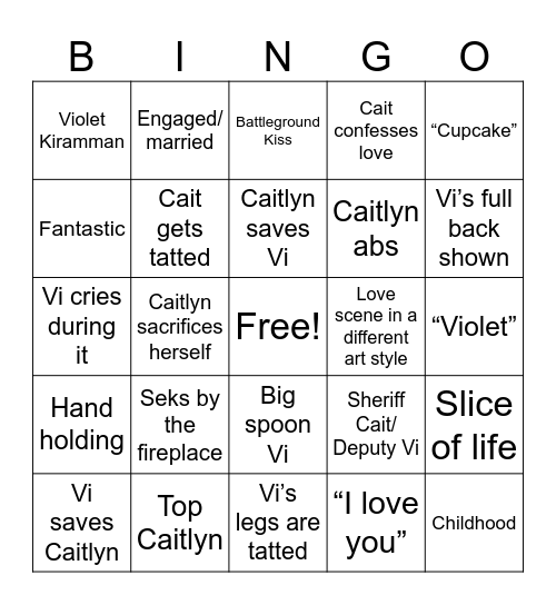 Act 3 Bingo Card