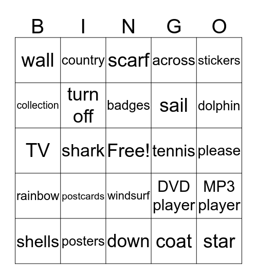 Bingo #4 Bingo Card