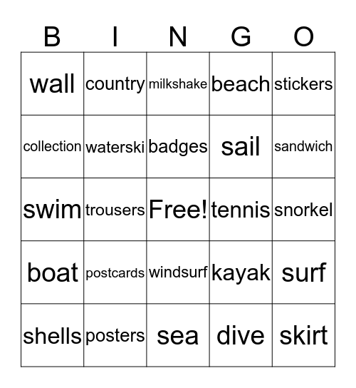 Bingo #4 Bingo Card