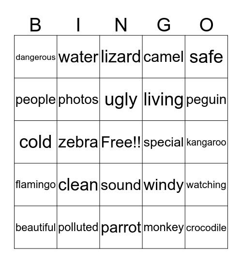 Bingo #5 Bingo Card