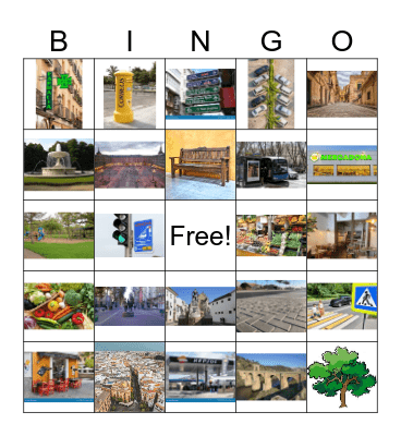 Neighborhood Bingo Card