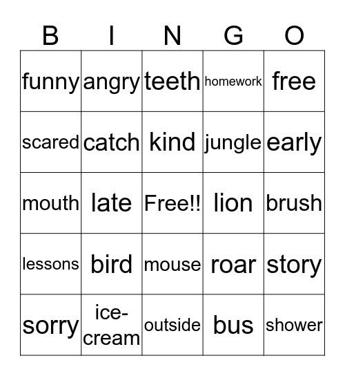 Bingo #6 Bingo Card