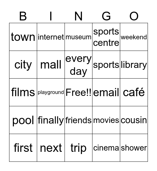 Bingo #7 Bingo Card