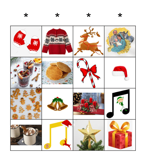 Kerstbingo Card