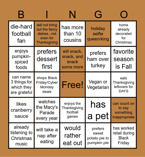 Mingle & BINGO! Bingo Card