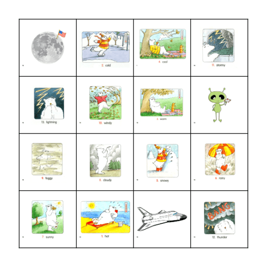 Paul's English! Bingo Card