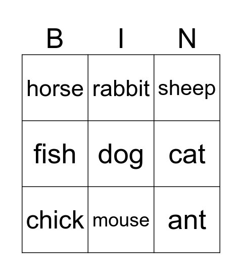 Alphabet Bingo Card