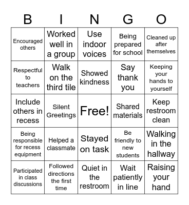 CHOMPING BEHAVIOR Bingo Card