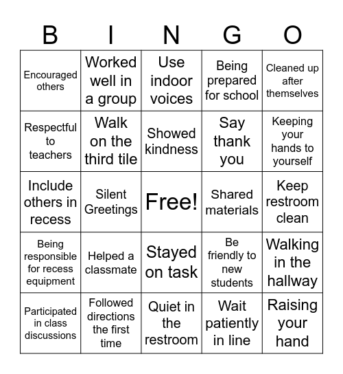 CHOMPING BEHAVIOR Bingo Card