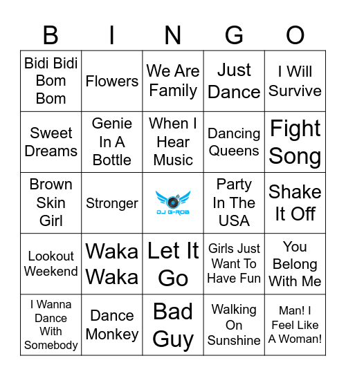 Ladies Night Bingo Card