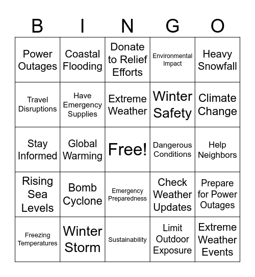 11/21/24 Bingo Card