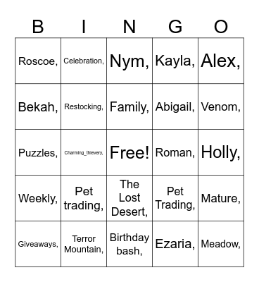 Insomnia Birthday Bingo 🎂🥳 Bingo Card