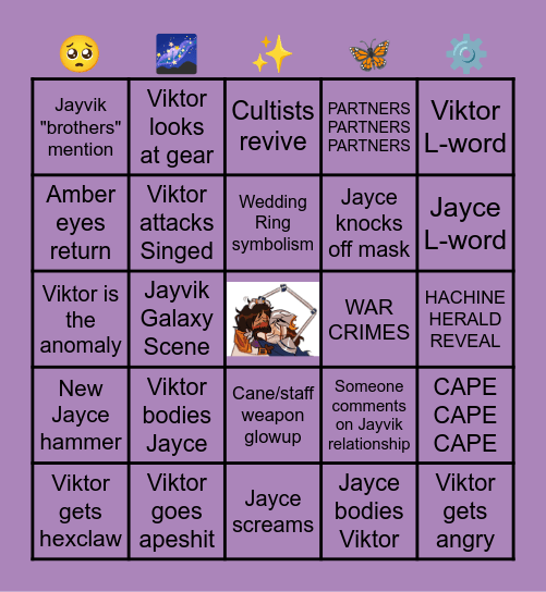 JAYVIK FINALE BINGO Card