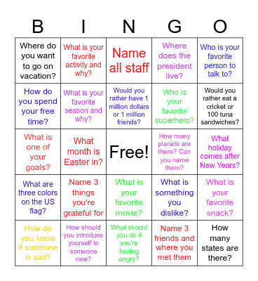 What's the Tea Bingo Card
