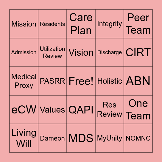 Bingo Card