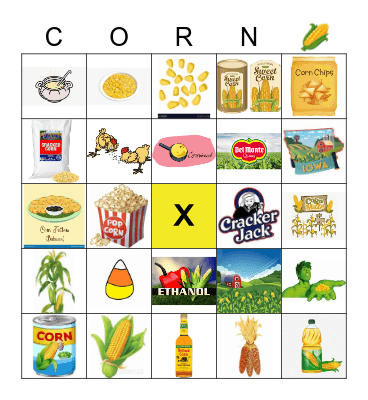 CORN Bingo Card