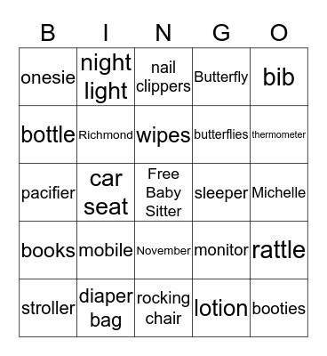 B-I-N-G-O Bingo Card