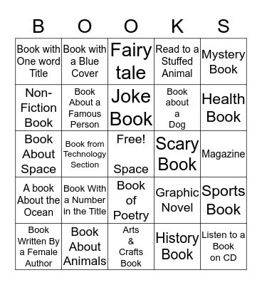 Book It Bingo! Bingo Card