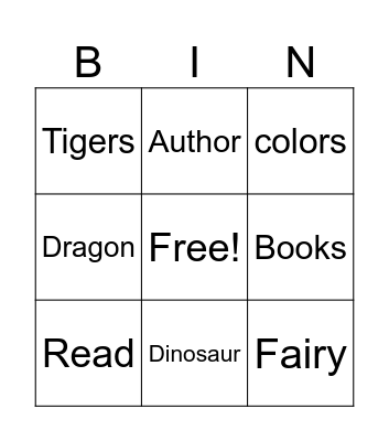 Just for Fun Bingo Card