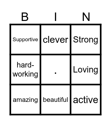 MOTHER’S DAY Bingo Card