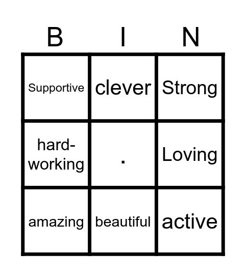 MOTHER’S DAY Bingo Card