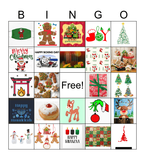 Holiday Party 2024 Bingo Card