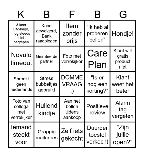 BLACK FRIDAY BINGO Card