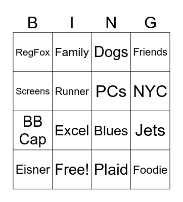 Birthday Bingo - Matt's Edition Bingo Card